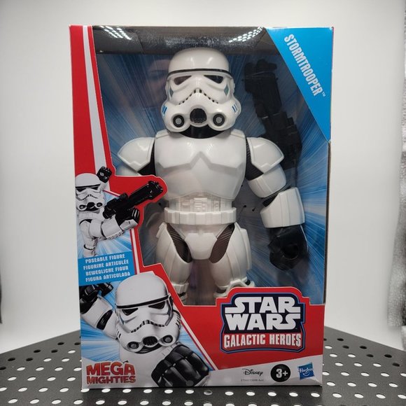 Star Wars Stormtrooper Figure Mega Mighties Poseable Galactic Heroes - Picture 1 of 4